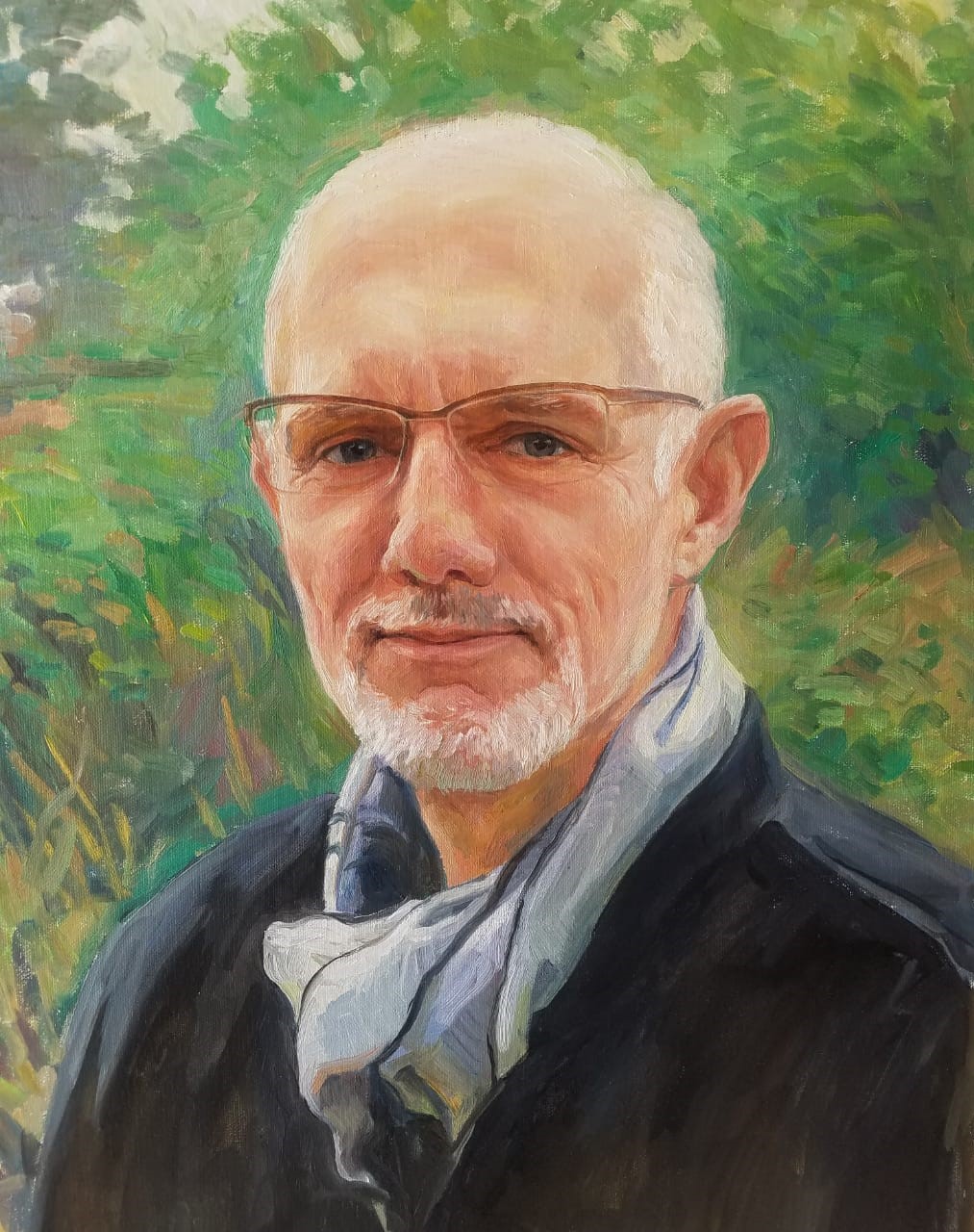 portrait huile sur toile