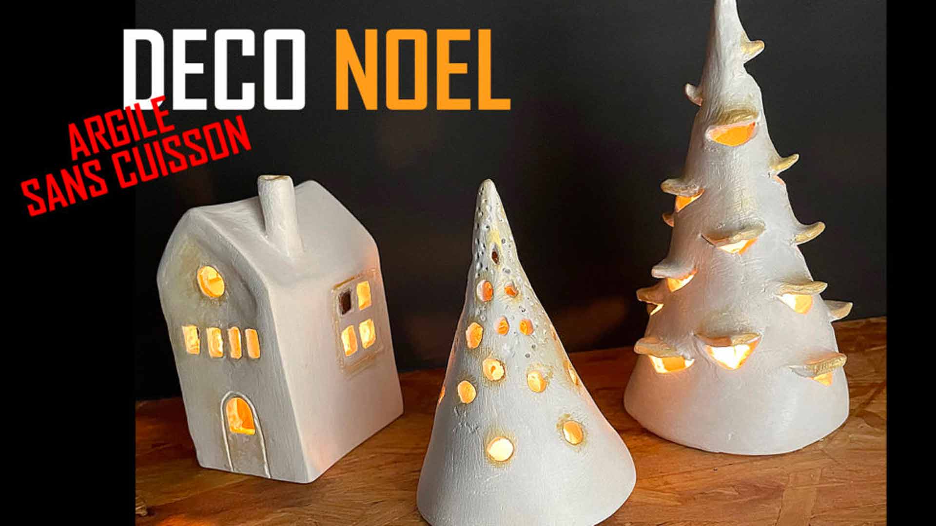 Kit DIY modelage - Décorations de Noël - Argile autodurcissante